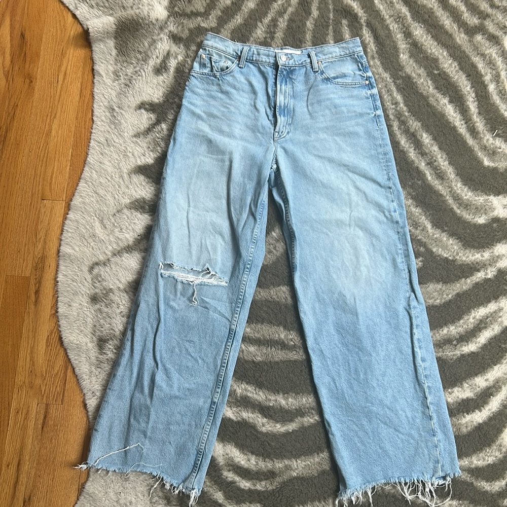 Mother wide leg, high waisted jeans size 30